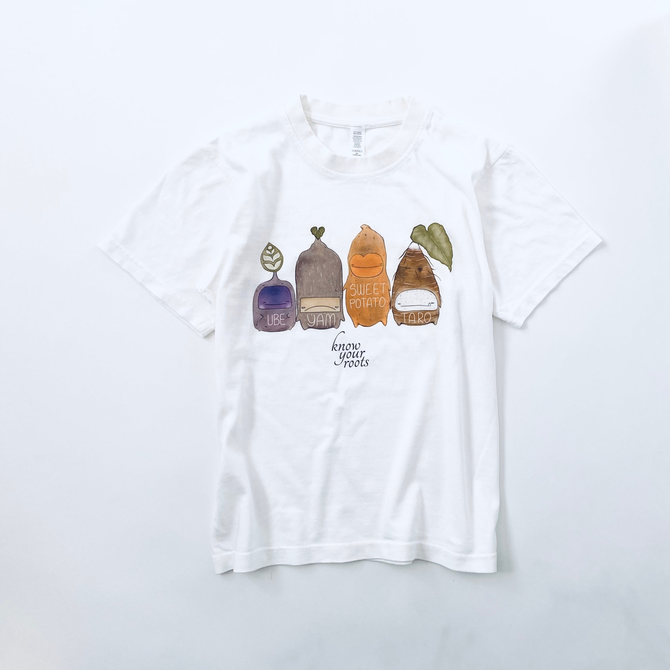 The Know Your Roots T-Shirt - Unisex - White | The Lola x Kenneth