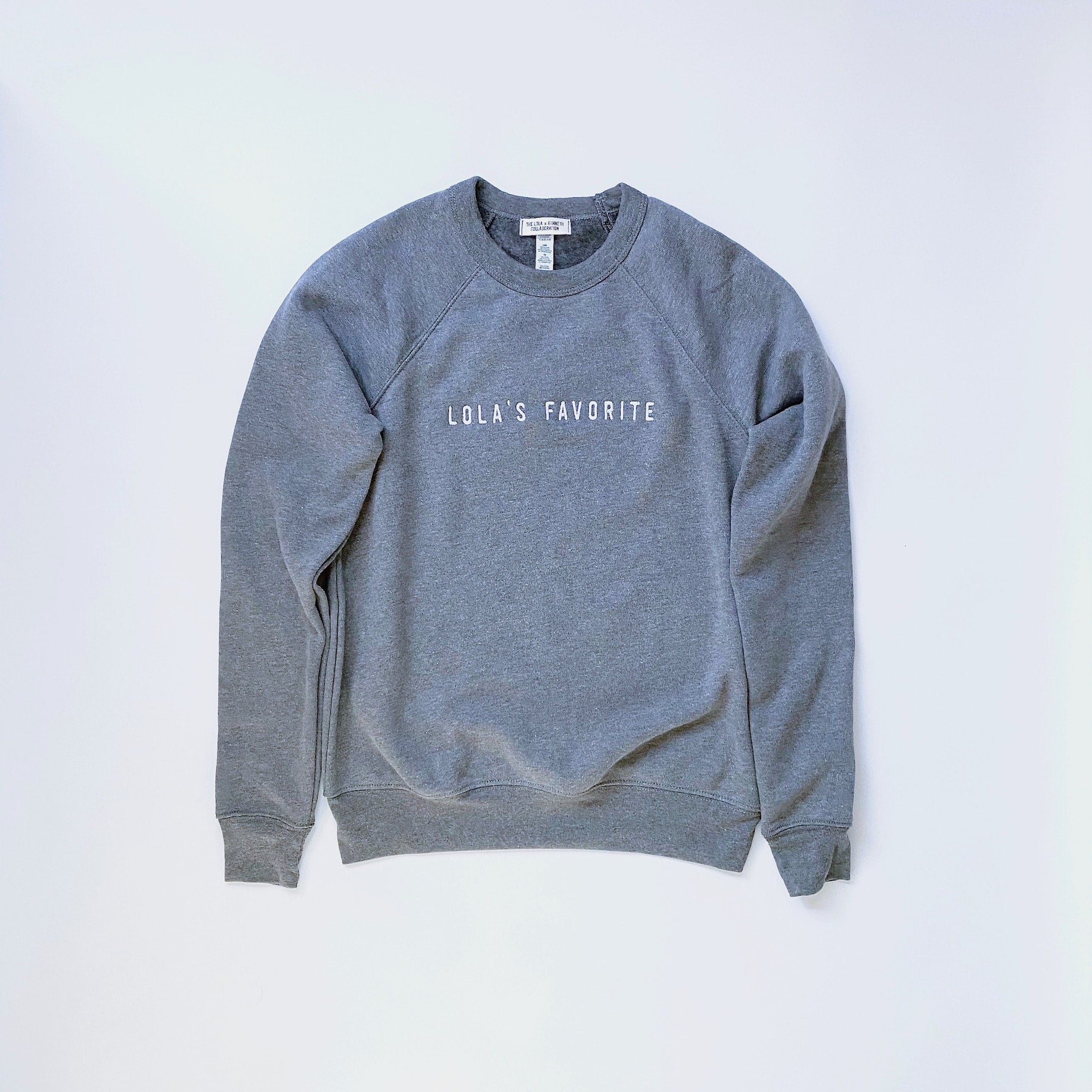 【GRAVER】24FW★ [UNISEX]I LOVE OF Sweatshirt LLG Quote: Art/Life. Unisex Premium Sweatshirt | Cotton